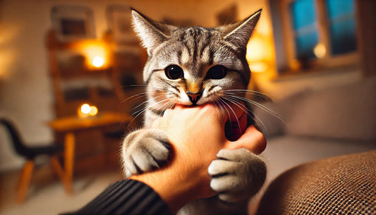 Pourquoi-mon-chat-me-mord-quand-je-le-caresse-Explications-et-solutions Felin'Up