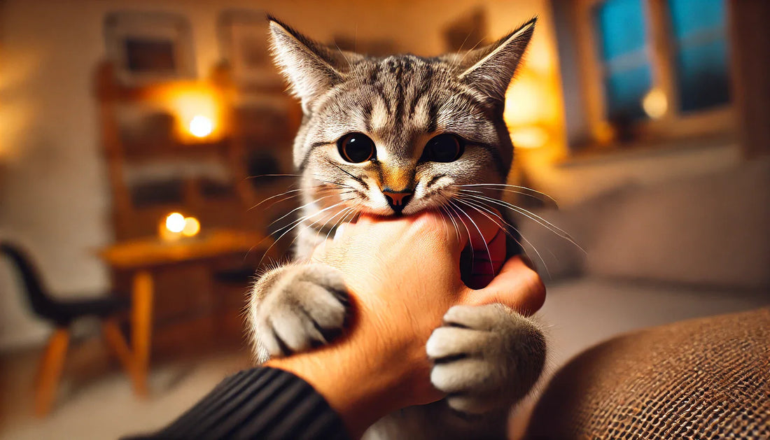 Pourquoi-mon-chat-me-mord-quand-je-le-caresse-Explications-et-solutions Felin'Up