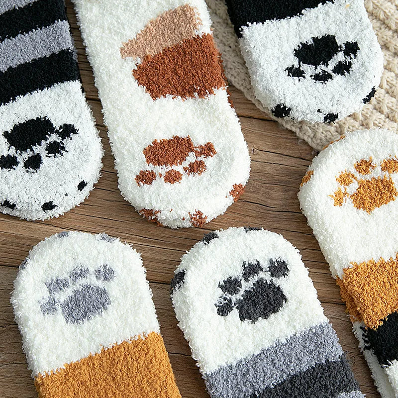 Chaussettes pattes de chat