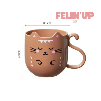 Mug petit déjeuner chat