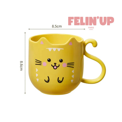 Mug pour boisson en forme de chat