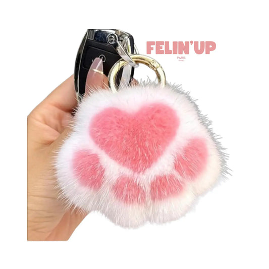 Porte-clés Fluffy patte de chat