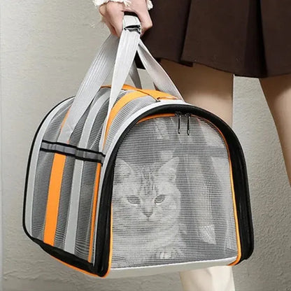 Sac transparent de transport pour chat